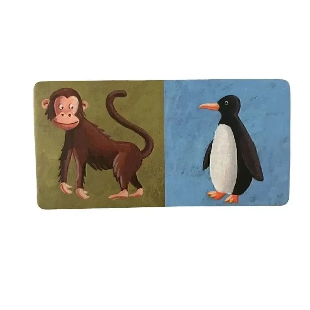Janod Exotic Animal Dominos Educational Learning Fun Busy Family Game 3-7 yrs